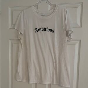 Torrid White 'Ambitious' Graphic Tee